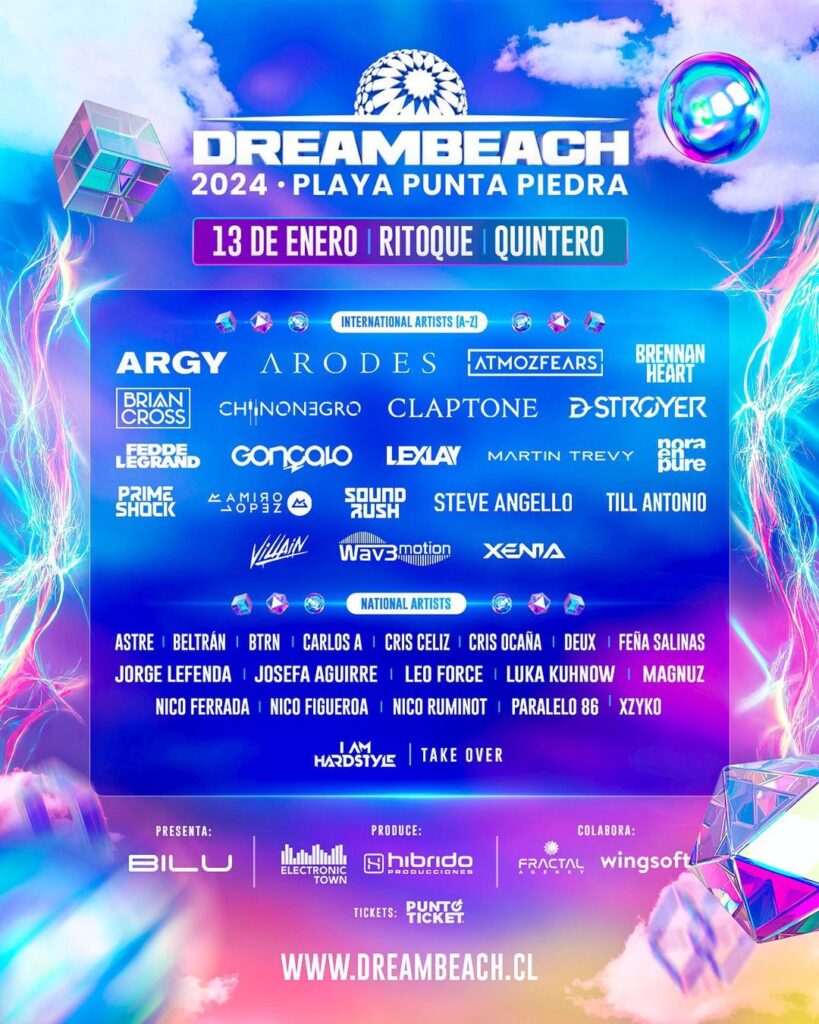 El Festival Dreambeach Chile 2024 presenta su Cartel de Artistas con